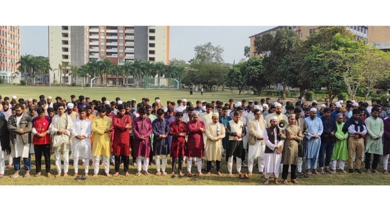 যবিপ্রবিতে ওসমান হাদির গায়েবানা জানাজা অনুষ্ঠিত