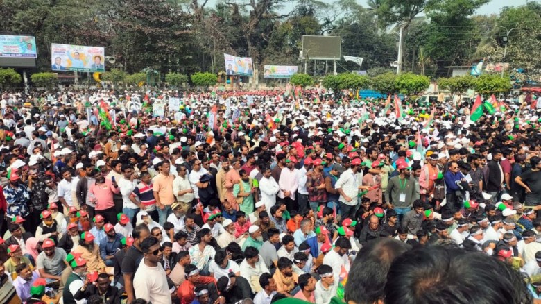 তারেক রহমানের জনসভা ঘিরে নেতাকর্মীদের মধ্যে ব্যাপক উৎসাহ-উদ্দীপনা