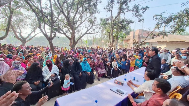 রায়নগরে ধানের শীষের জোয়ার: গণসংযোগ ও উঠান বৈঠকে জনতার ঢল