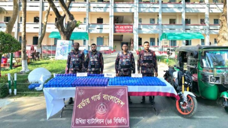 টেকনাফে বিজিবি-চোরাকারবারি গোলাগুলি: ৯ লাখ ৮০ হাজার পিস ইয়াবা উদ্ধার