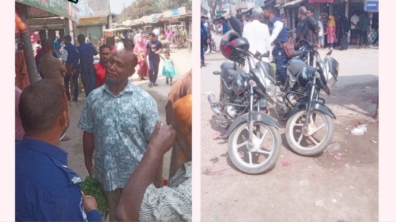 চিলাহাটিতে ট্রাফিক আইন অমান্যকারীদের বিরুদ্ধে পুলিশের বিশেষ অভিযান