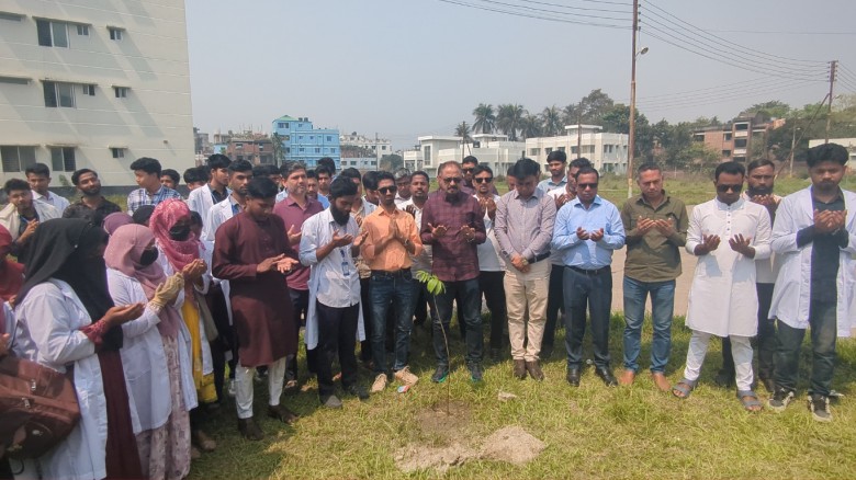 সবুজায়নের বার্তা নিয়ে ময়মনসিংহে এমপি আবু ওয়াহাবের বৃক্ষরোপণ