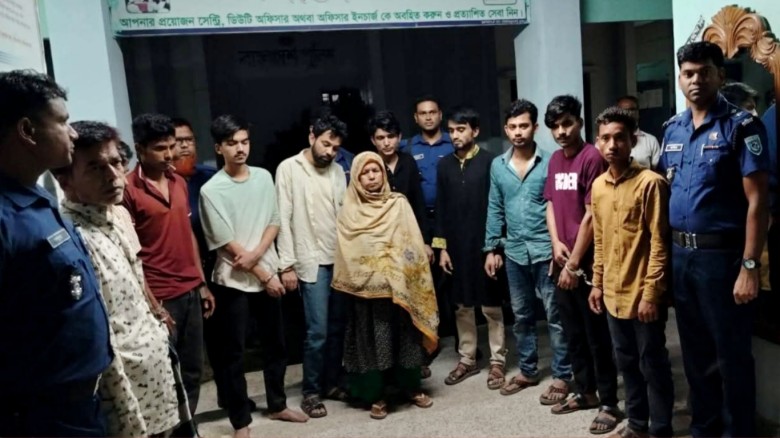 দেবীগঞ্জে মাদকবিরোধী অভিযানে ১১ মাদকসেবীর জেল