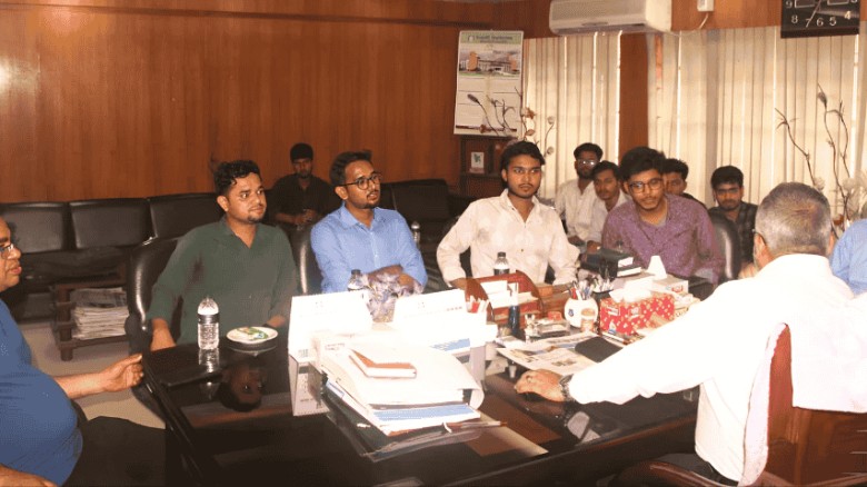 উপাচার্যের সাথে ইবি রিপোর্টার্স ইউনিটির মতবিনিময়