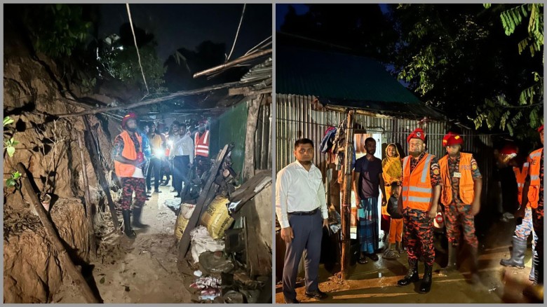 রাঙামাটিতে পাহাড় ধসের শঙ্কা: প্রশাসনের পক্ষ থেকে সতর্কতা