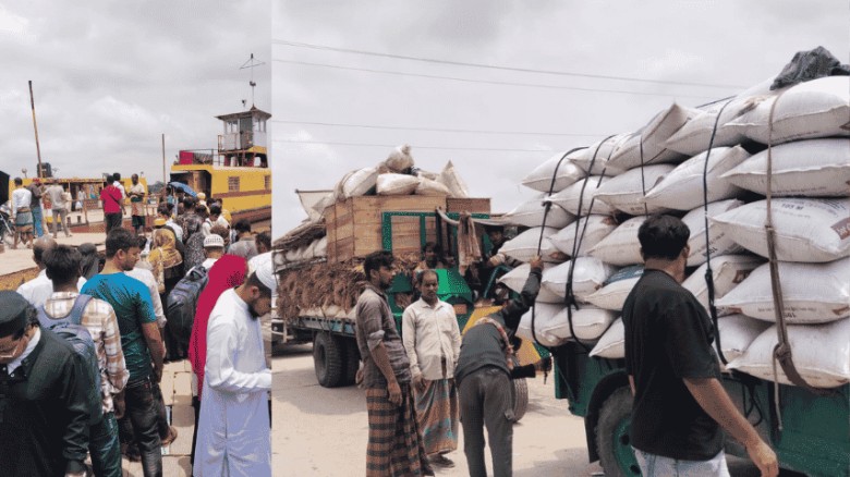 বালিখোলা-মিঠামইন ফেরিঘাটে ১০ দিন টোল ফ্রি: ভোগান্তি নিরসনে জেলা পরিষদ প্রশাসকের উদ্যোগ
