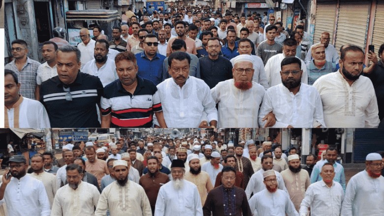 মণিরামপুরে বিএনপি-জামায়াত পাল্টাপাল্টি বিক্ষোভ