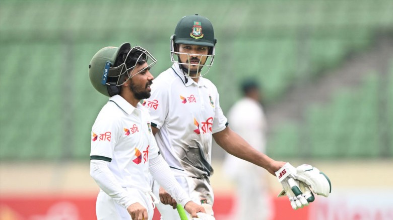 ১২০ রানের লিড নিয়ে লাঞ্চ বিরতিতে বাংলাদেশ