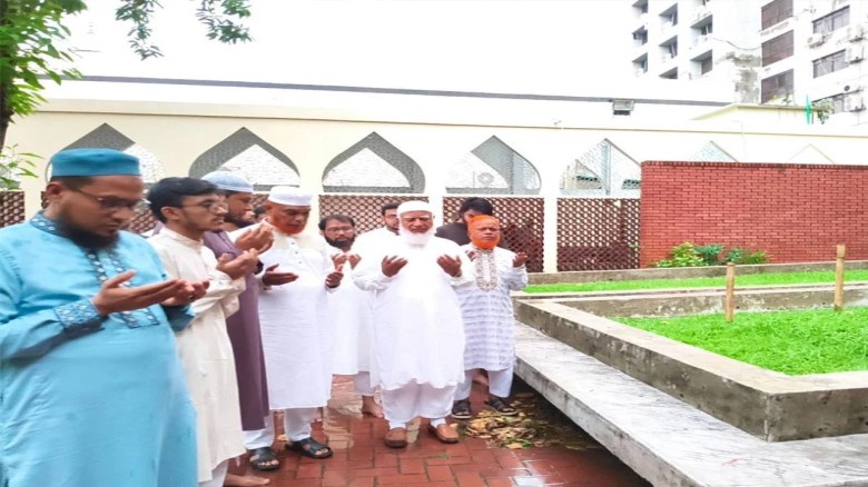 সাদিক কায়েমের আকদ শেষে হাদীর কবর জিয়ারত করলেন জামায়াত আমির