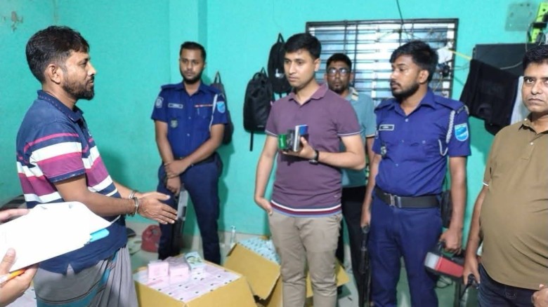 ভাঙ্গায় নকল কসমেটিক তৈরির দায়ে ব্যবসায়ীকে জরিমানা