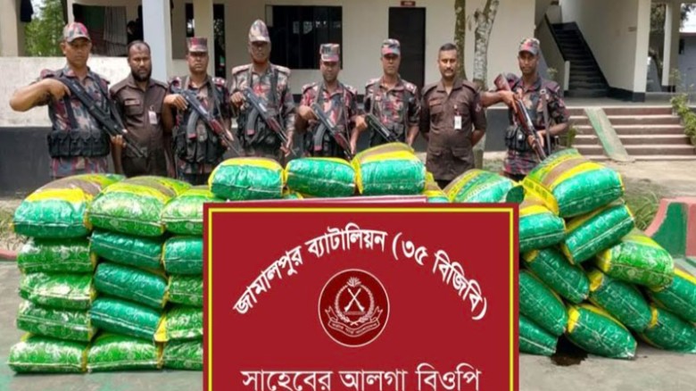 জামালপুরে বিপুল পরিমাণ ভারতীয় মদ উদ্ধার