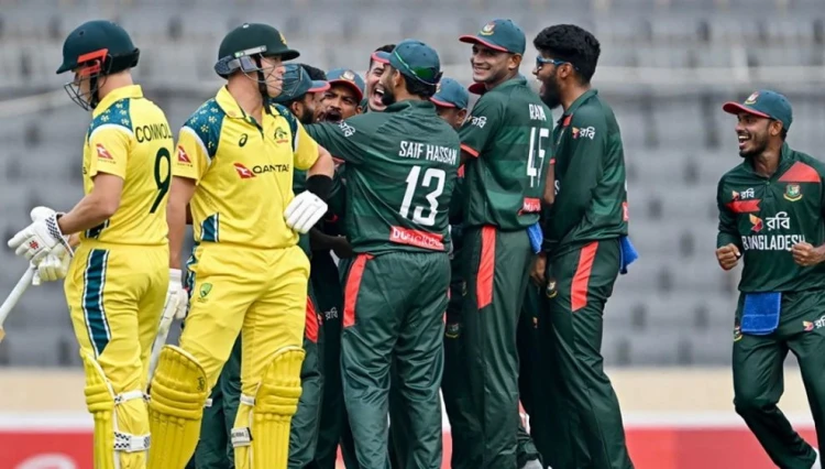 শ্বাসরুদ্ধকর ম্যাচে অস্ট্রেলিয়ার কাছে ১ উইকেটে হার বাংলাদেশের