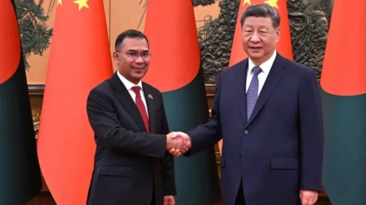 চীনের প্রেসিডেন্টের সঙ্গে প্রধানমন্ত্রী তারেক রহমানের সাক্ষাৎ