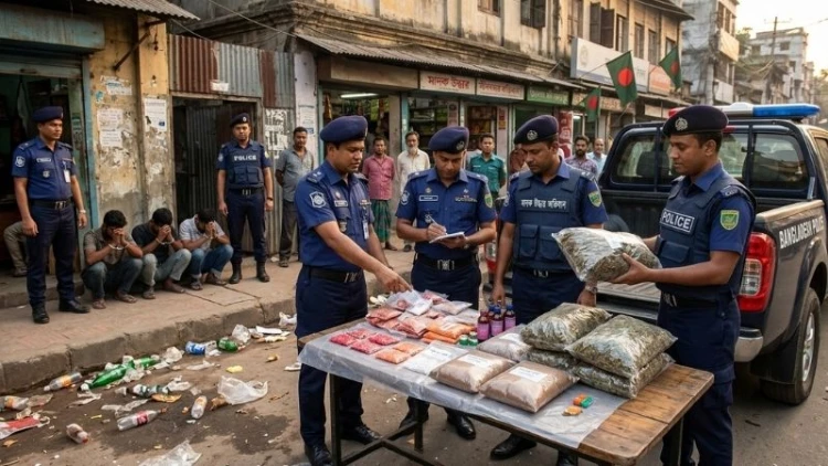 দিনাজপুরে বিজিবির অভিযানে মাদক উদ্ধার
