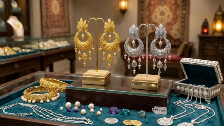 বিশ্ববাজারে আবার বাড়ল সোনা ও রুপার দাম