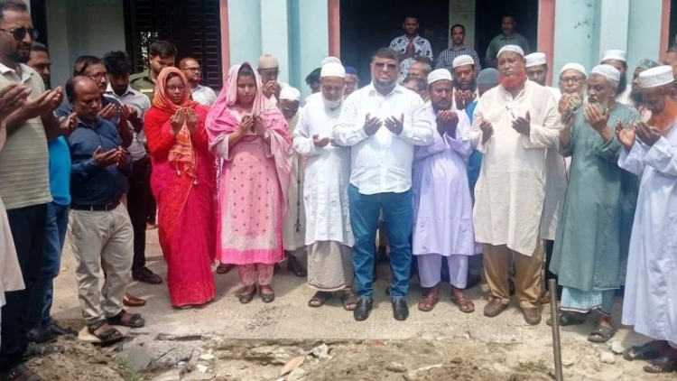 পাঁচবিবিতে মাদ্রাসা ভবনের ভিত্তিপ্রস্তর স্থাপন