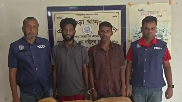 আখাউড়ায় গাঁজাসহ ২ মাদক কারবারি গ্রেপ্তার