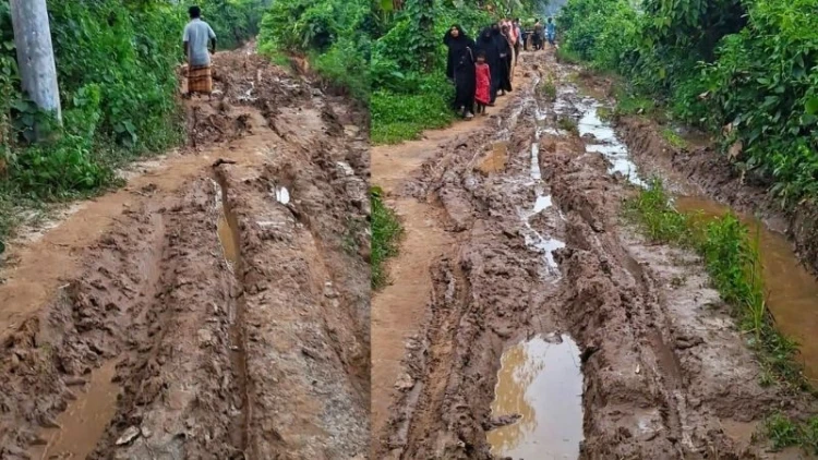 ভালুকায় ৮ বছরের দুর্ভোগ, সড়ক খুঁড়ে উধাও ঠিকাদার