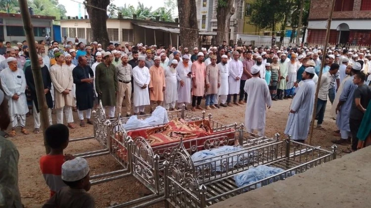 ১১ দিন পর মণিরামপুরে ফিরল চার লাশ