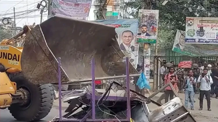 মিরপুর-১ নম্বরে ডিএনসিসির বড় উচ্ছেদ অভিযান